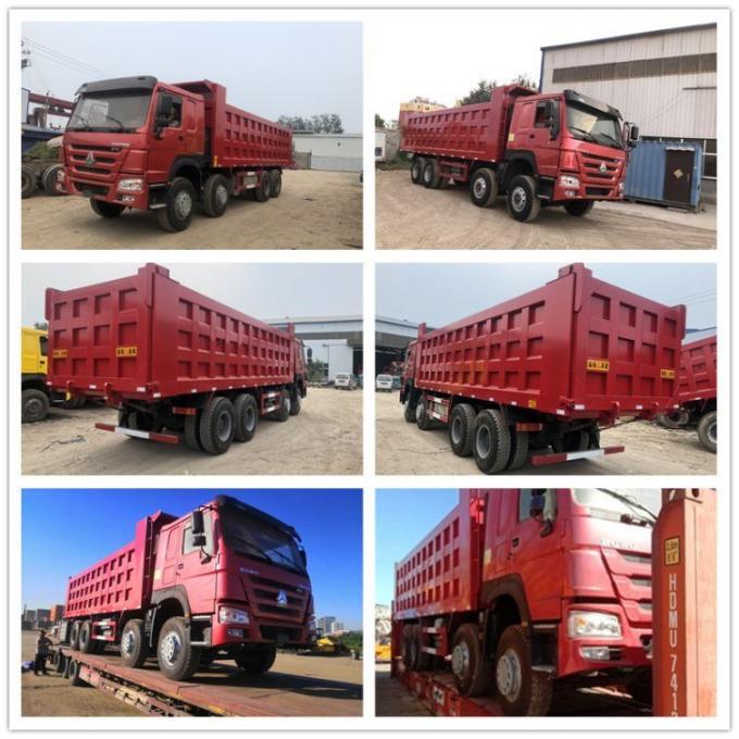 Sinotruk HOWO 8× 4 Dumper Truck Tipper Truck with 50t Load Capacity Front Lifting Dump Truck for Heavy Load