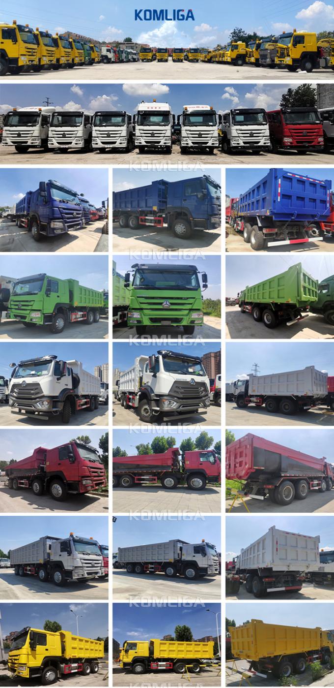 Sinotruk HOWO 8× 4 Dumper Truck Tipper Truck with 50t Load Capacity Front Lifting Dump Truck for Heavy Load
