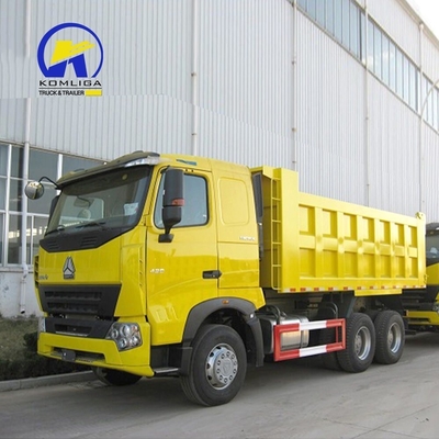 Capacité de chargement 21-30 t Sinotruk HOWO A7 dépoussiéreur à bascule avec transmission Hw19710