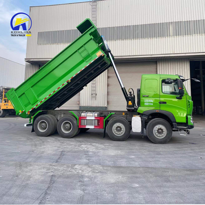 Jaune 11500*2500*3400mm HOWO Sinotruk 8X4 371HP 400HP 430HP camion lourd à décharge à bascule