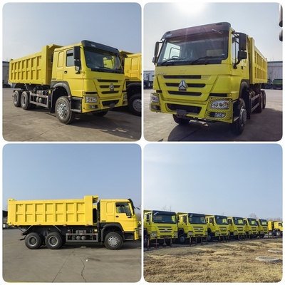 Camions à déverrouillage d'occasion Heavy Duty HOWO 371HP 6X4 Camion à décharge avec transmission manuelle en Afrique
