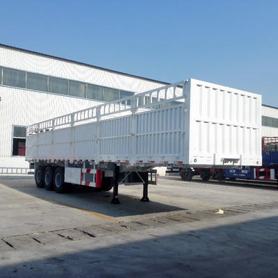 Panneaux de remorques à rouleaux en vrac pour semi-camions à trois essieux de 40 pieds de longueur avec suspension mécanique