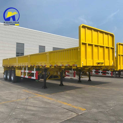Jost 2,0 ou 3,5 pouces King Pin Fuwa 13t Heavy Duty Flatbed Cargo Trailer avec 12 pneus