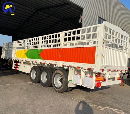 Une remorque de semi-camion en bon état avec une vanne Wabco et une roue de 7000-8000 mm