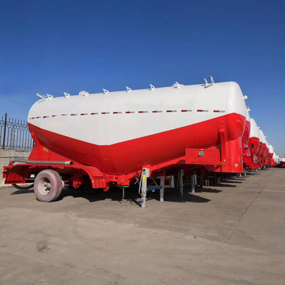 Transport de poudre en vrac avec une remorque de camions de ciment en vrac Sinotruk et un moteur Weichai 4102