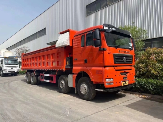 Camion à 12 roues 8X4 Sinotruck certifié ISO 40 mètres cubes Camion à bascule avec axe avant Hf9