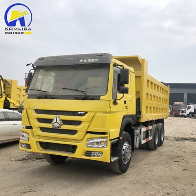 6×4 roue motrice transmission manuelle Forland Sinotruk 371 375 camion de décharge en Afrique