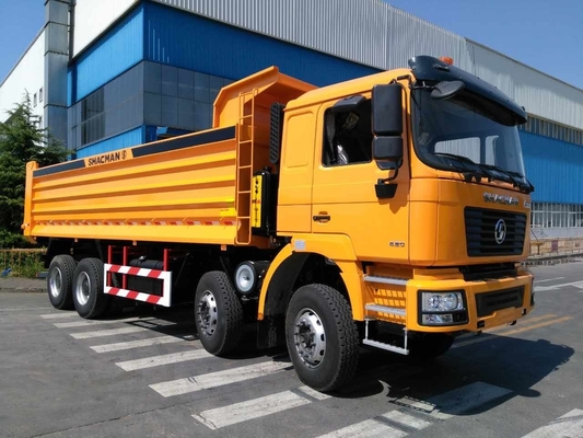 2 séries de 12 roues Shacman 8X4 camion de décharge de 40 tonnes avec dimension de seau 5600X2300X1500 20cbm