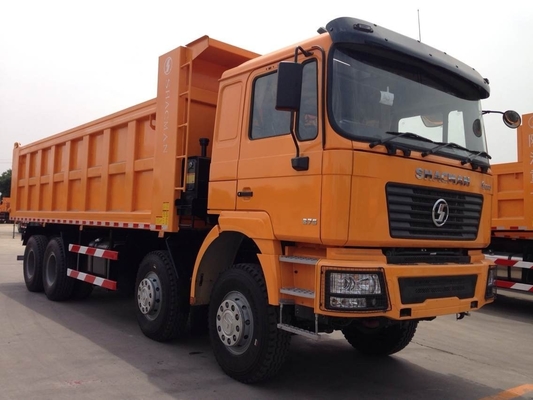 2 séries de 12 roues Shacman 8X4 camion de décharge de 40 tonnes avec dimension de seau 5600X2300X1500 20cbm