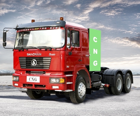 Euro 2 380 chevaux 420 chevaux 6*4 Shacman CNG Tracteur pour les besoins de transport