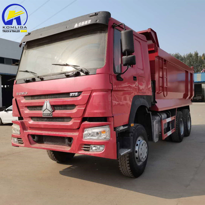 Nigéria Ghana HOWO 375 chevaux Camion à décharge Sinotruk d'occasion avec cabine Hw76 et 351-450 chevaux