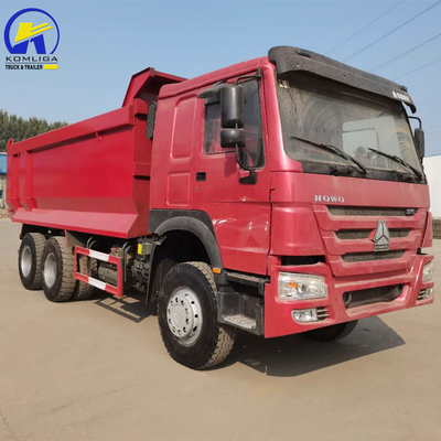Nigéria Ghana HOWO 375 chevaux Camion à décharge Sinotruk d'occasion avec cabine Hw76 et 351-450 chevaux