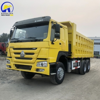 2016 Used Sino Dump Truck LHD Rhd Axe arrière Hc16 Moteur Wd615.47.D12.42 375 ch 371 ch