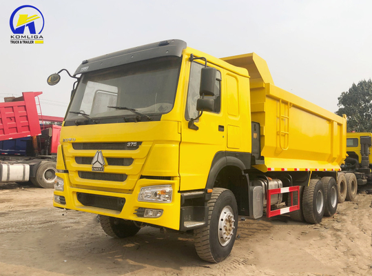 Truc à décharge HOWO 6X4 utilisé 375 ch à traction gauche Truc à décharge minière avec moteur D12.42