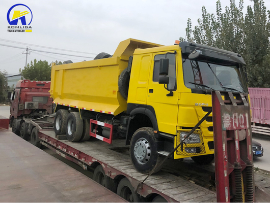 Truc à décharge HOWO 6X4 utilisé 375 ch à traction gauche Truc à décharge minière avec moteur D12.42