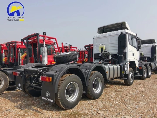 Homme 16 tonnes axe arrière deux étages réducteur Shacman tracteur camion tête pour remorque