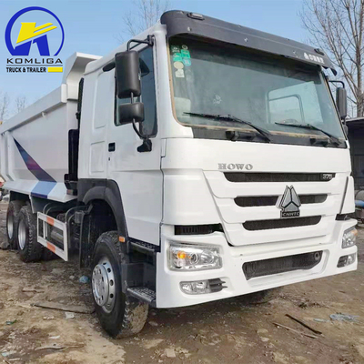 Sinotruk HOWO U forme utilisé camion de décharge avec 371 chevaux de puissance et 1200r20 pneus radiaux