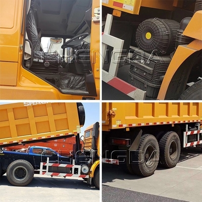 Shacman 6X4 10 roues camion à décharge camion à bascule avec dimension de seau 5600X2300X1500