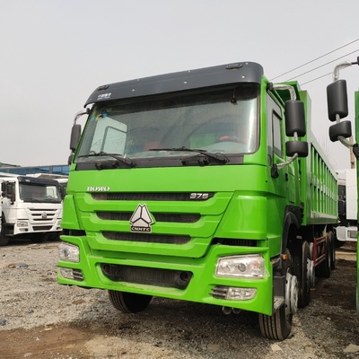 Norme d'émission Euro 2 Utilisé Sinotruk HOWO 375HP camion de décharge avec pneus radiaux 1200r20