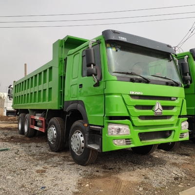 Norme d'émission Euro 2 Utilisé Sinotruk HOWO 375HP camion de décharge avec pneus radiaux 1200r20