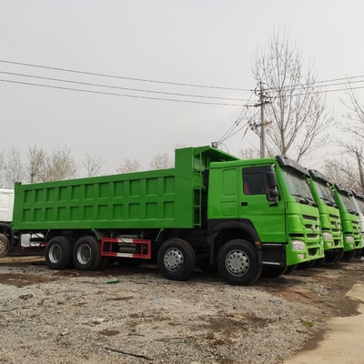 Norme d'émission Euro 2 Utilisé Sinotruk HOWO 375HP camion de décharge avec pneus radiaux 1200r20