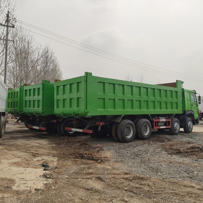 Norme d'émission Euro 2 Utilisé Sinotruk HOWO 375HP camion de décharge avec pneus radiaux 1200r20