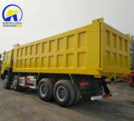 Utilisé HOWO 8X4 12 roues lourd déchargeur de camion 8500*2500*3400mm pour le site minier
