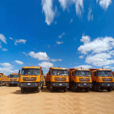12 roues Shacman 8X4 camion à décharge avec 375 chevaux et 10 1 pneus de rechange