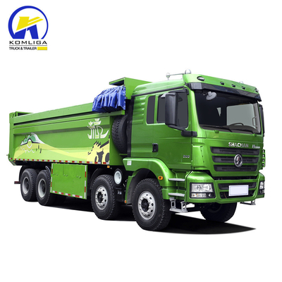 Shacman 8X4 camion de décharge pour le sable et la pierre lourde Hw76 Cabine 351-450 chevaux
