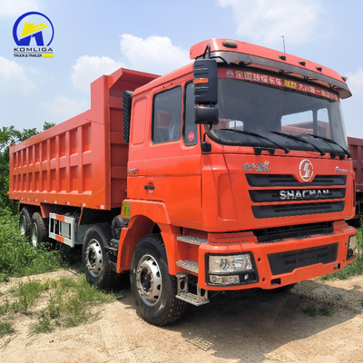 8X4 12 roues Shacman Truck Dump Tipper Truck Norme d'émission Euro 2 pour les véhicules lourds