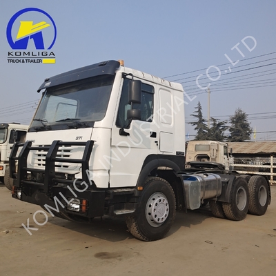 Camion à tête de tracteur Sinotruk HOWO 6X4 d'occasion avec une capacité de chargement de 40-60 tonnes