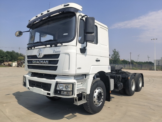 Zf Steering Shacman 6X4 10 roues 30t camion tracteur avec 400L pétrolier en aluminium