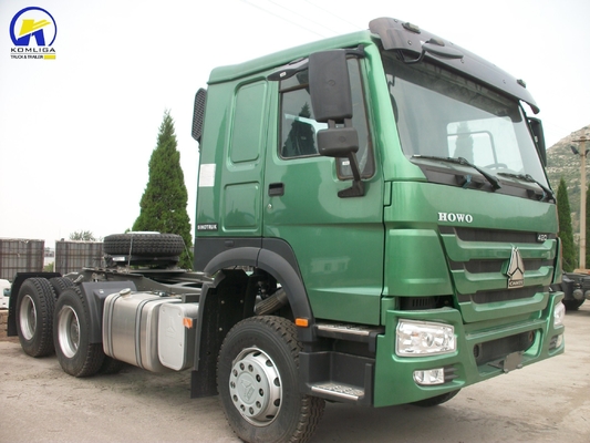 Tête de remorque utilisée 6*4 HOWO Tracteur de camion avec une capacité de charge de 21-30 t et un essieu avant de 9 t