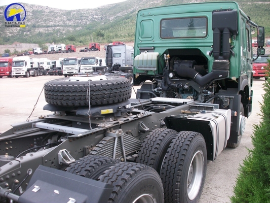 Tête de remorque utilisée 6*4 HOWO Tracteur de camion avec une capacité de charge de 21-30 t et un essieu avant de 9 t