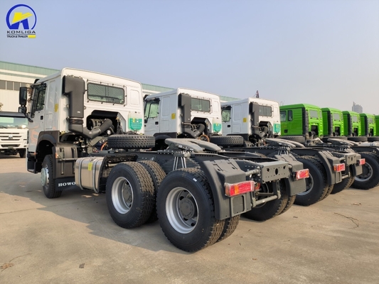 Tête de remorque utilisée 6*4 HOWO Tracteur de camion avec une capacité de charge de 21-30 t et un essieu avant de 9 t