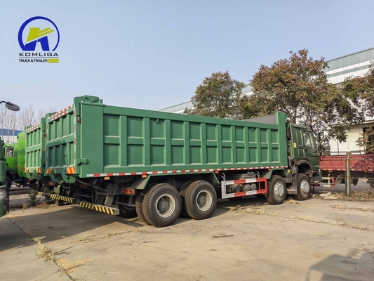 Jaune 11500*2500*3400mm HOWO Sinotruk 8X4 371HP 400HP 430HP camion lourd à décharge à bascule