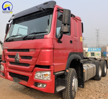 Euro2 Émission Utilisé 420HP Sinotruk HOWO Truck tracteur pour le premier mobileur lourd