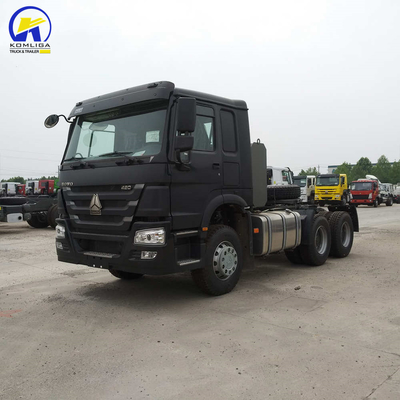 Euro2 Émission Utilisé 420HP Sinotruk HOWO Truck tracteur pour le premier mobileur lourd