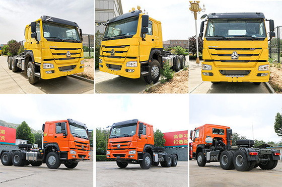 16 tonnes Arbre arrière Sinotruk HOWO 6X4 Tracteur camion conteneur remorque décharge camion squelette