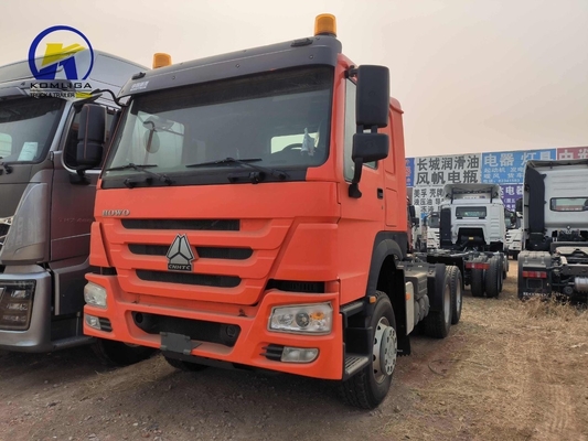Utilisé Sinotruk HOWO 6X4 Tracteurs lourds Tête de camion Arbre avant Hf9 50 /90 optionnel
