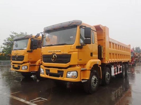 Shacman 8X4 camionneur à décharge camionneur à bascule lourd avec transmission Hw19710 et 2 ensembles d'essieu arrière