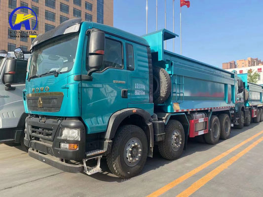 Camion à rouleaux d'occasion HOWO 8X4 40-50 Tons Camion à décharge avec réservoir de carburant de 300L