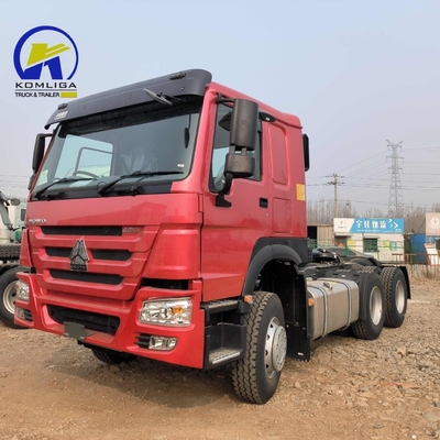 6X4 roue motrice utilisée Sinotruk HOWO 10 roue à remorque à tête remorque avec cabine climatisée