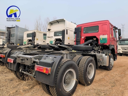 6X4 roue motrice utilisée Sinotruk HOWO 10 roue à remorque à tête remorque avec cabine climatisée