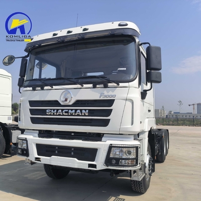 Axe avant 9 tonnes Capacité de chargement Usé Shacman F3000 6X4 Diesel Prime Mover Tracteur camion