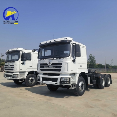 Axe avant 9 tonnes Capacité de chargement Usé Shacman F3000 6X4 Diesel Prime Mover Tracteur camion