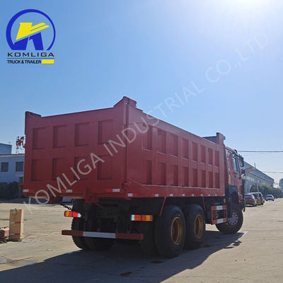 Camion à décharge HOWO de qualité Sinotruck utilisé avec élévation avant et 375 ch en bon état