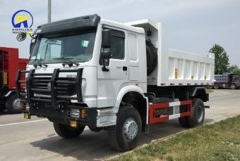 Marché africain 6X4 4X2 camion de marchandises à lits plats avec levage de bascule ventrale et moteur diesel