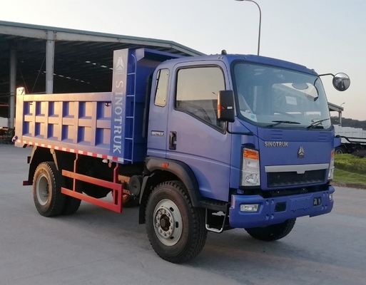 3/5/7/8 tonnes 6 roues Sinotruk HOWO 4X2 Mini camionneur à conteneurs avec transmission manuelle