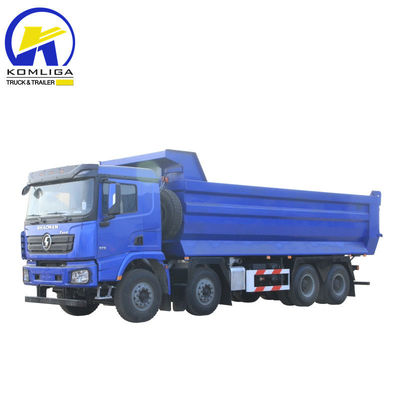 Camion à décharge Shacman 8X4 12 roues avec bascule Camion à décharge avec cabine Hw76 en bon état